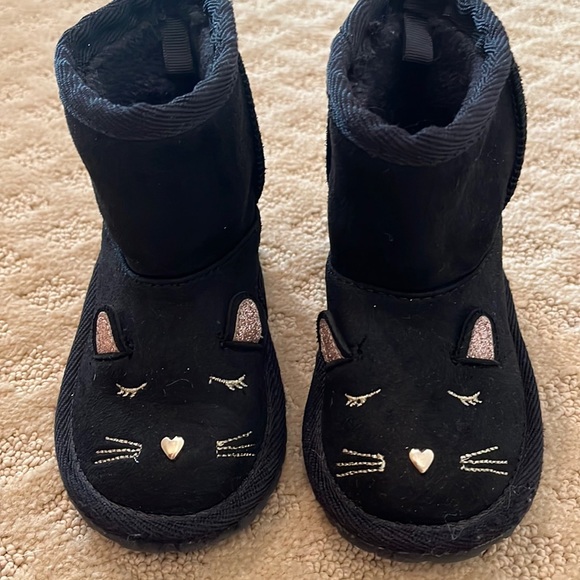 The Children's Place Other - The Children’s Place Black Cat Boots Sz 6